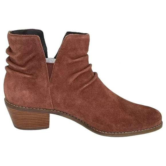 Cole Haan Alayna Mahogany Suede Leather Womens Ankle Boots Size 6.5M - Picture 3 of 11